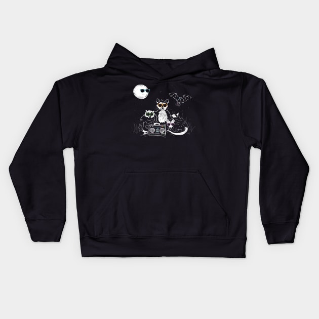 We Wear Our Sunglasses at Night... Kids Hoodie by NDTank